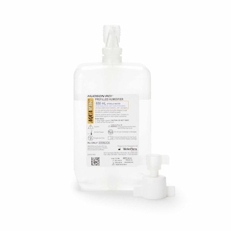 Aquapak Humidifier with Adapter, 650 mL, Sterile Water, Universal, 10PK HUD00640